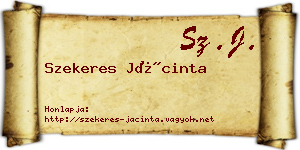 Szekeres Jácinta névjegykártya